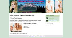 Desktop Screenshot of lakearrowheadmassage.com